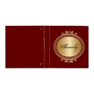 Golden Frame Burgundy Binder