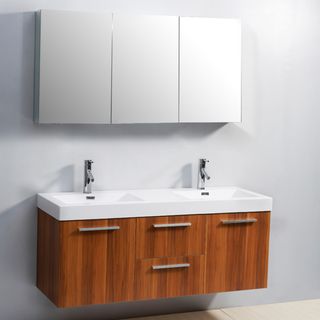 Virtuu Midori Virtu Usa 54 inch Double sink Bathroom Vanity Set White Size Double Vanities