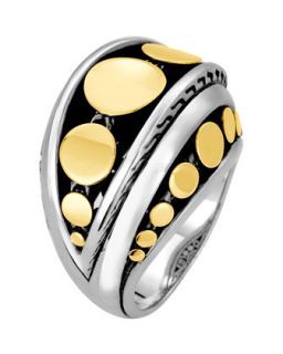 Dot Deco Dome Ring, Size 7
