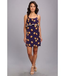 Gabriella Rocha Daisy Flower Print Dress Womens Dress (Navy)