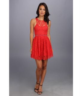 StyleStalker Love Me Do Lace Up Dress Womens Dress (Red)