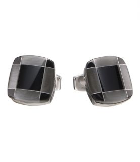 Square with fixed Black Cufflinks. JoS. A. Bank