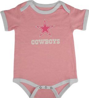 Dallas Cowboys Infant Pink Logo Creeper  Infant And Toddler Sports Fan Apparel  Sports & Outdoors