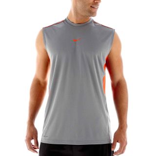 Nike Sleeveless Legacy Top, Orange/Grey, Mens