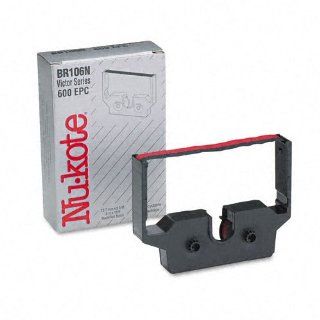 Nu Kote  BR106N Calculator Ribbon, Nylon, Black/Red    Sold as 2 Packs of   1   /   Total of 2 Each