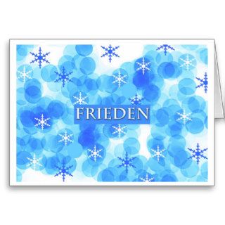 Peace Frieden Christmas Card German
