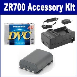 Canon ZR700 Camcorder Accessory Kit includes DVTAPE Tape/ Media, SDNB2LH Battery, SDM 118 Charger  Camera & Photo
