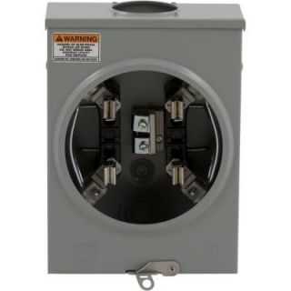Square D by Schneider Electric 100 Amp Overhead or Underground Individual Meter Socket 1004162A