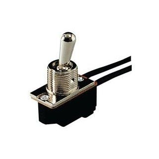Eaton 8391K107 General Purpose Toggle Switch, AC/DC Rated, Wire Termination, SPST Contacts, On None Off Action, 0.344" Dim Bushing Length, 6A at 125VAC/VDC, 3A at 250VDC Electronic Component Toggle Switches