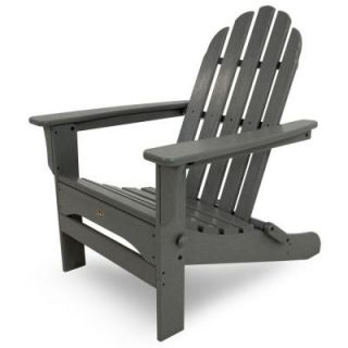 Trex Outdoor Furniture Cape Cod Stepping Stone Folding Patio Adirondack Chair TXA53SS