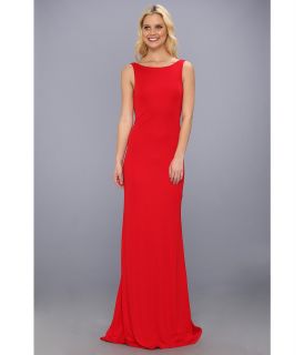 ABS Allen Schwartz Cowl Back Gown w/ Bow Detail Womens Dress (Red)