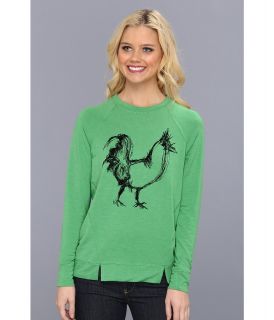 kensie KS0P3203 Sweatshirt Womens Long Sleeve Pullover (Green)