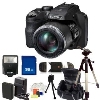 Fujifilm FinePix SL1000 Digital Camera SSE Bundle Kit Includes 32GB Memory Card, High Speed Card Reader, Replacement NP 85 Battery, Rapid Travel Charger, Carrying Case, Tripod and more  Point And Shoot Digital Camera Bundles  Camera & Photo