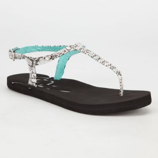 Tiki Womens Sandals White/Black In Sizes 6, 10, 8, 7, 9 For Women 23839416