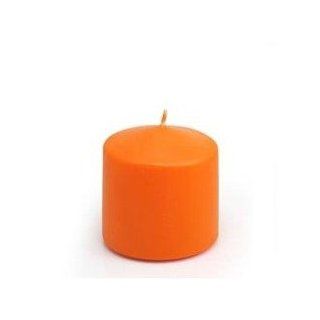 Orange Pillar Candle 3" x 3" (2 Pack) Vot 121  
