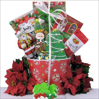 Santa Children's Holiday Christmas Gift Basket Gourmet Food Baskets