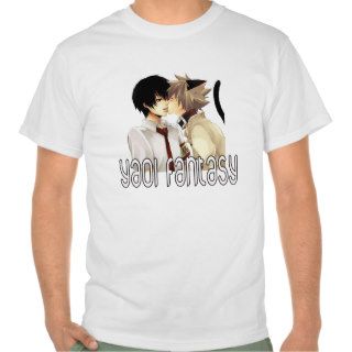 Yaoi Fantasy   Neko boy kiss Tshirt