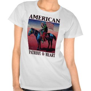 American Cowboy @ Heart by David Parker Fine Art Tshirt