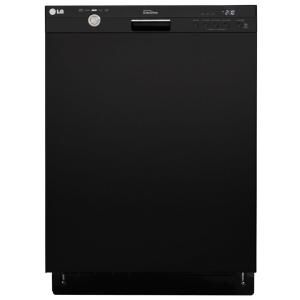 LG Electronics Front Control Dishwasher in Smooth Black with Stainless Steel Tub LDS5540BB