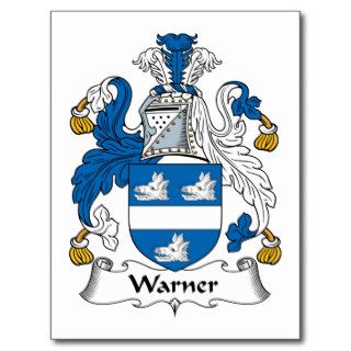 Warner Family Crest Post Card