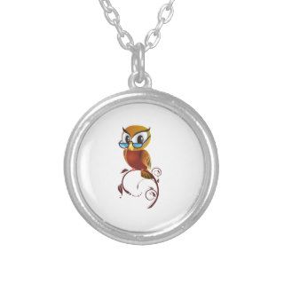 Cartoon Owl on Branch Jewelry