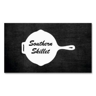 RUSTIC SKILLET LOGO for RESTAURANTS, CATERING I Business Card Template