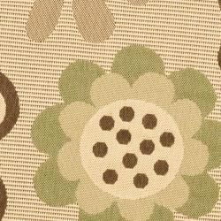 Indoor Outdoor Natural/Olive Area Rug (5'3 Round) Safavieh Round/Oval/Square