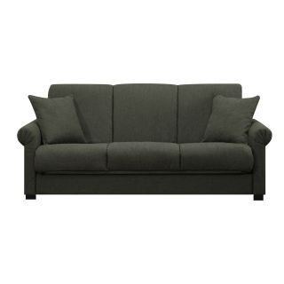 Portfolio Portfolio Rio Convert a couch Charcoal Gray Linen Futon Sofa Sleeper Grey Size Full