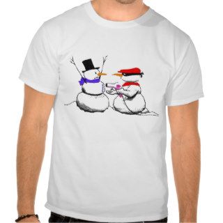 Snowman Gun Point Funny Christmas Shirt