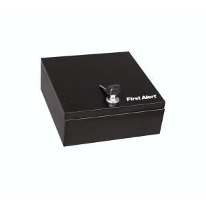First Alert Steel Construction with Durable Powder Coat Finish Cash Box 3010F
