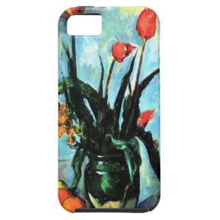 Tulips in a Vase by Cezanne Vintage Still Life Art iPhone 5 Cases