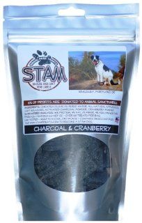 STAM 114 6.0 Ounce Charcoal and Cranberry Grain Free Dog Treats  Pet Treat Cookies 