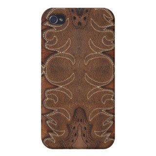 South Western Style Faux Leather Look iPhone 4/4S Case
