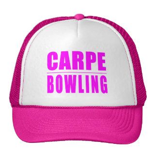Funny Girl Bowlers Quotes   Carpe Bowling Trucker Hat