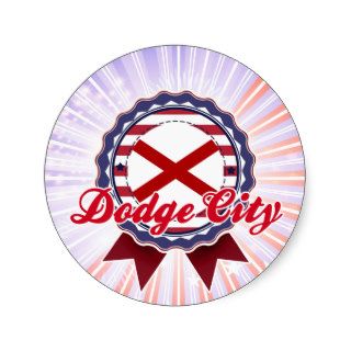 Dodge City, AL Round Sticker