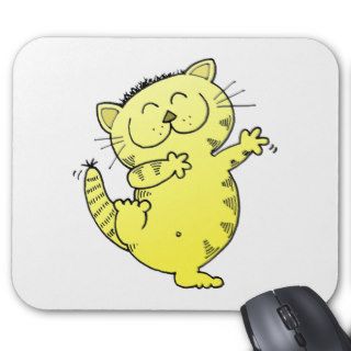 Fat Cat Dance Mouse Pads