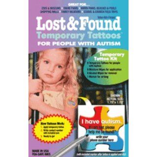 Lost & Found Temporary Tattoos   AUTISM   Child Safety Product  Childrens Temporary Tattoos  Baby
