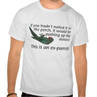 This is an ex parrot t shirt