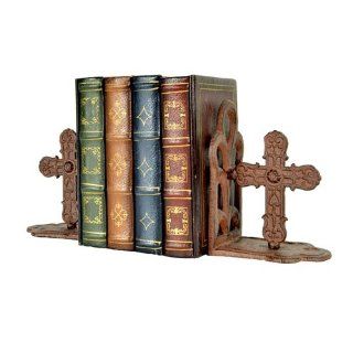 Carpentree Iron Cross Bookends   Home Decor Gift Packages