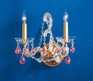 Classic Lighting 69722 OG C Crystalique Aurora 12" Crystal Wallchiere from the Aurora Collection   Wall Sconces  