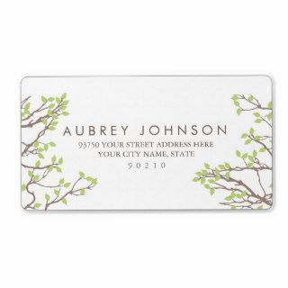 Blissful Branches Address Labels