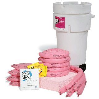 New Pig KIT365 123 Piece HazMat Spill Kit in 50 Gallon Wheeled Overpack Salvage Drum, 27 Gallon Absorbency Industrial Spill Response Kits
