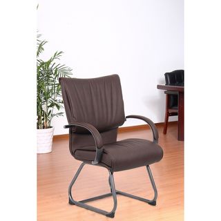 Aragon Bomber Brown Guest Chair Aragon Visitor Chairs