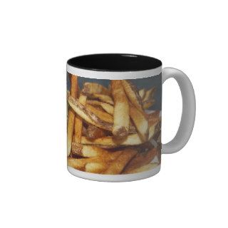 large double half pound burger fries and cola mugs