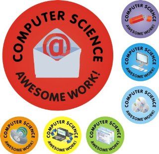 140 Computer Science Awesome Work Reward Praise Stickers Teacher Parents Children Toys & Games