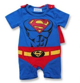 [BabyTree]Boys & girls Superman Triangle Romper 0 24Months Clothing