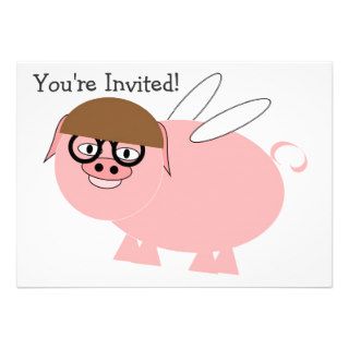 Flying Pig Invitation For Any Occasion