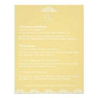 Lacy Doily Wedding Information Enclosure Card