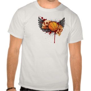 Basketball Skulls with Wings T Shirt