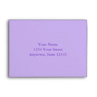 Light Purple Envelope with Custom Address